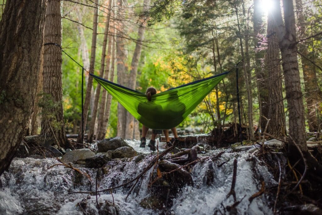 couple sitted in hammock in the forest.jpg. www.gonaturey