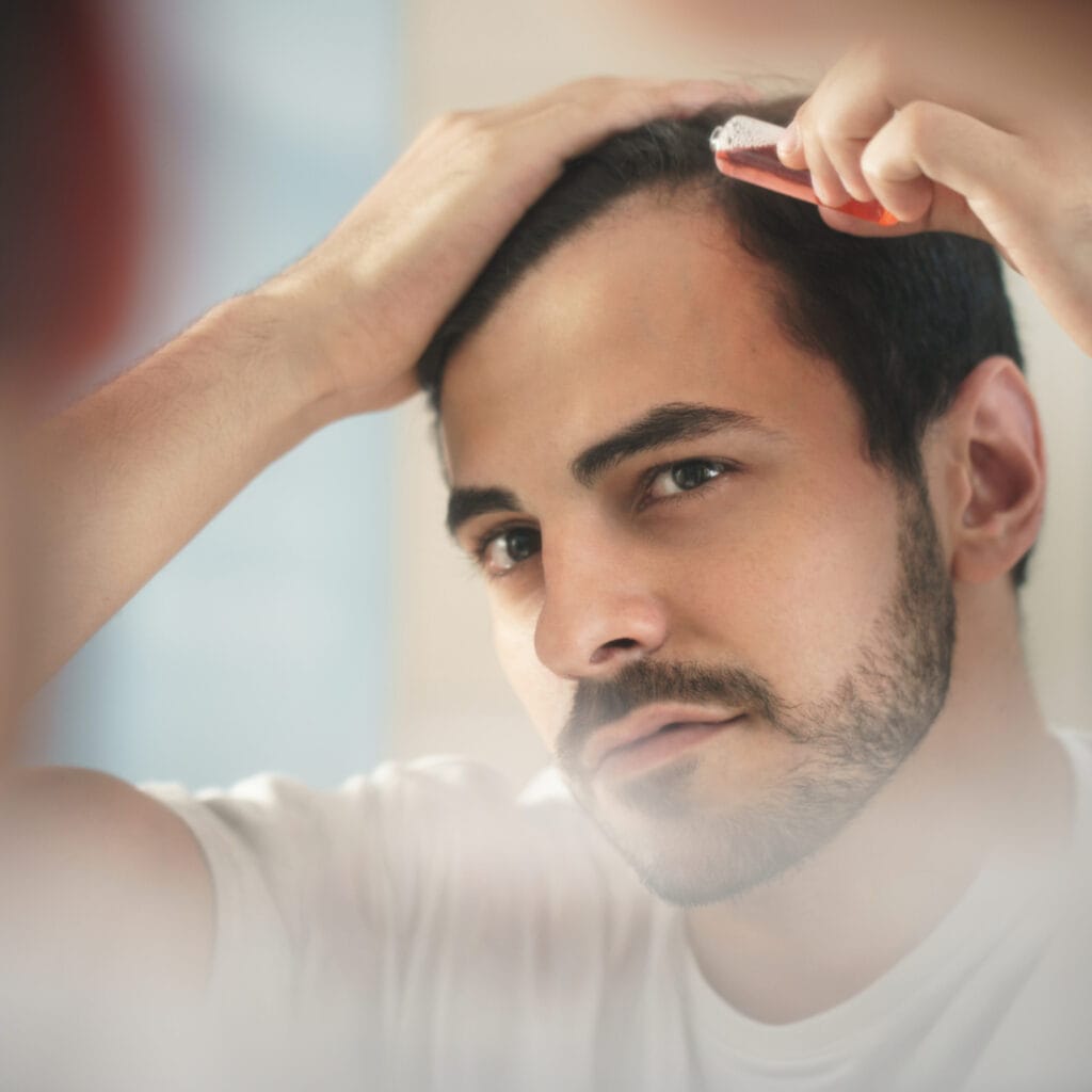 Top 10 Essential Oils for Hair Growth joven caballero cuidando de su cabello (2)