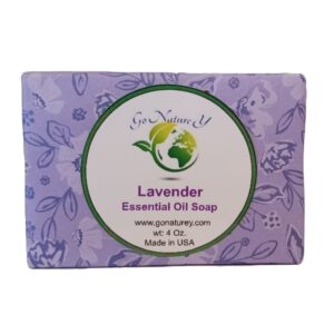 go nature y lavender soap, artisan hydrating, soothing