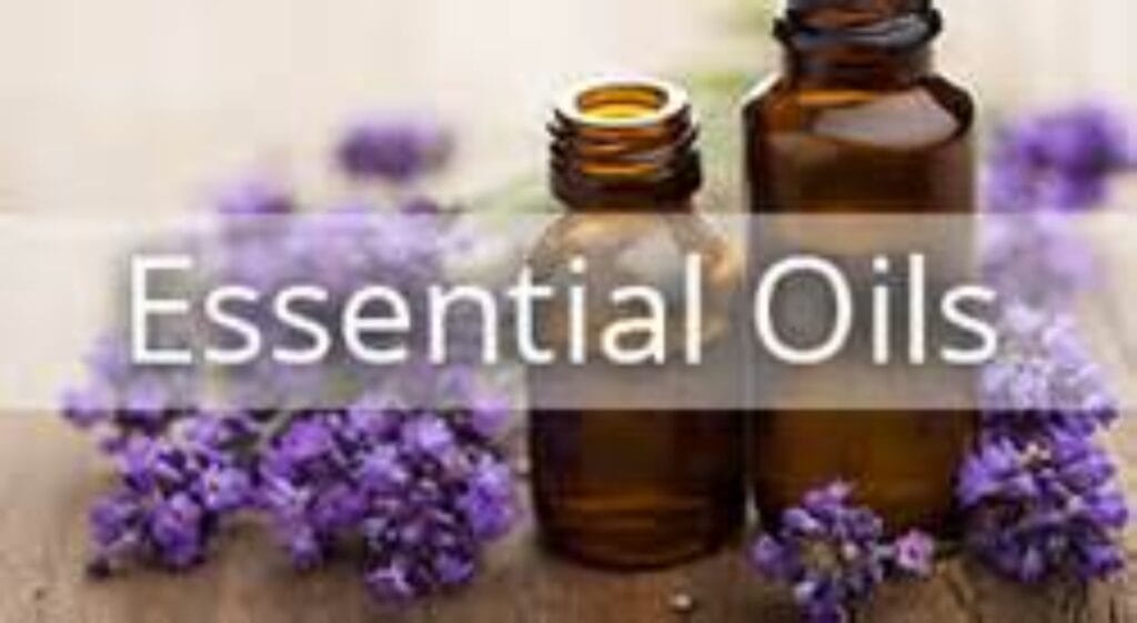 Lavender leaves and glass bottles for essential oils.jpg. www.gonatuey