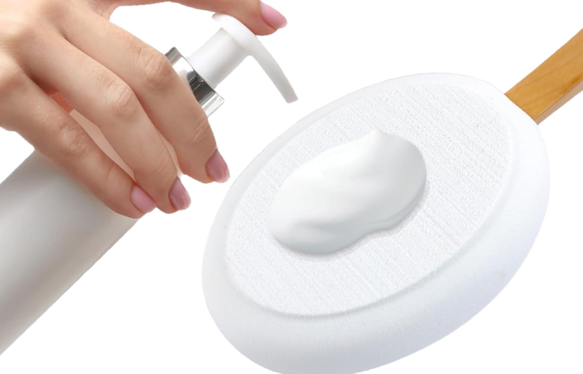 go nature y body lotion applicator, 17" ergonomic for back & legs go nature y body lotion applicator, 17" ergonomic for back & legs